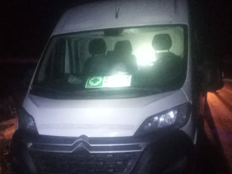 Se despistó un utilitario en La Francia